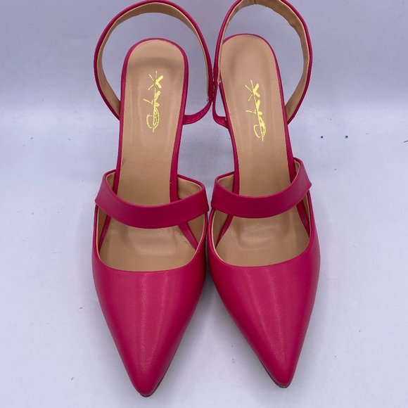 XYD Slingback Pointed Toe On High Heels Dress Shoe - Picture 2 of 11